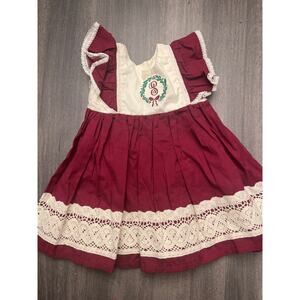 NWOT 12/18 Handmade S Monogram Holiday Dress